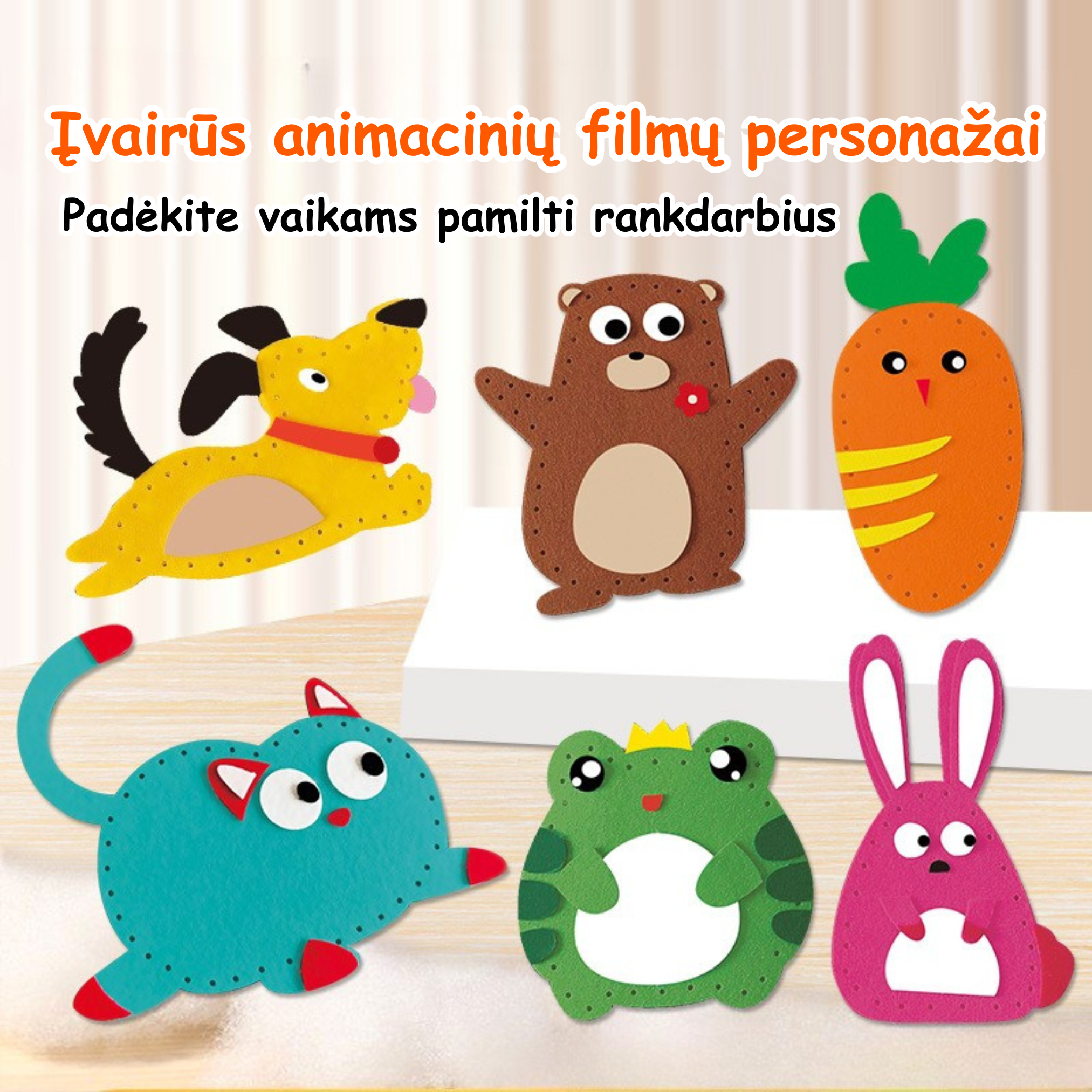 Lėlės Siuvimo „Pasidaryk Pats“ Žaislų Rinkinys