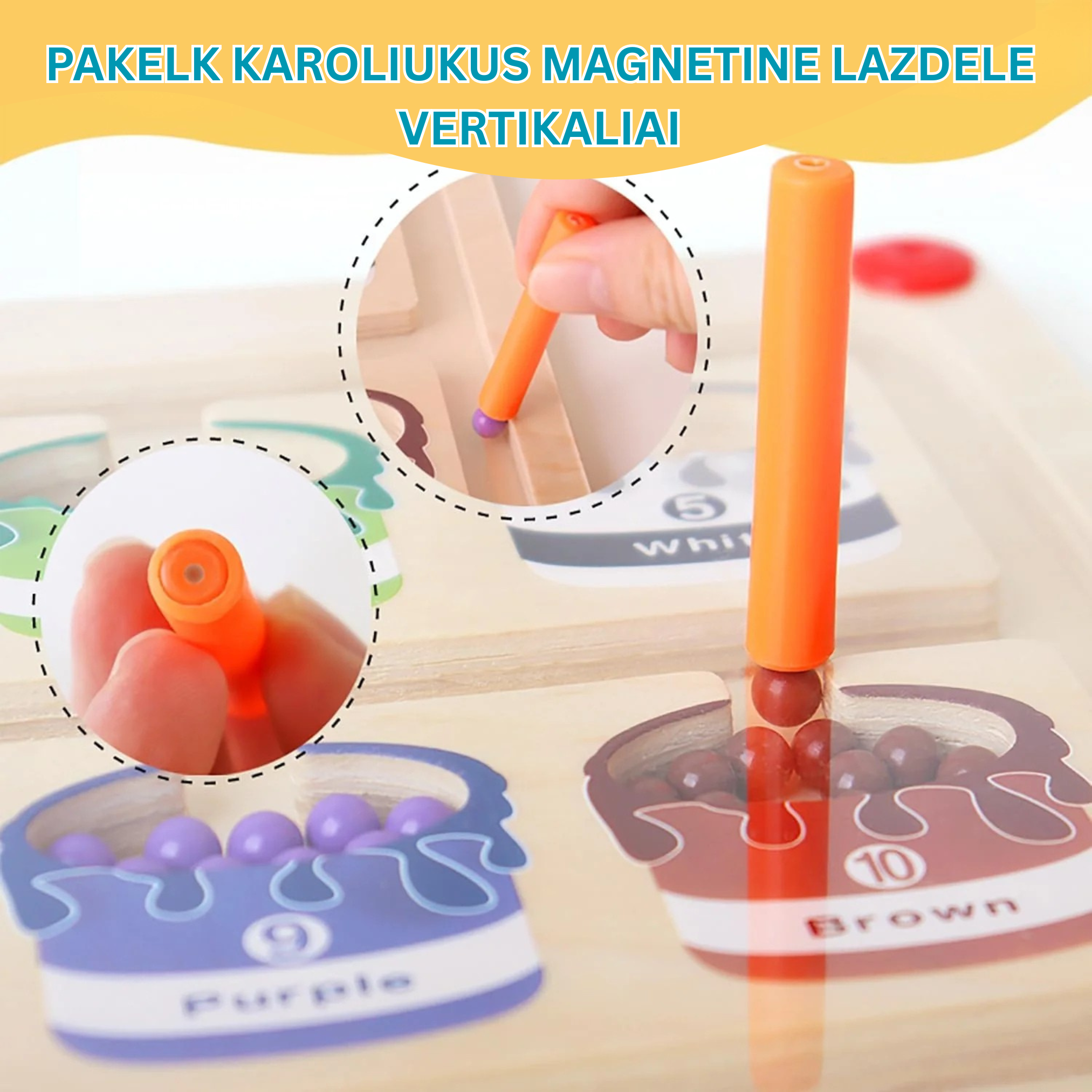 Magnetinis Spalvų Labirintas