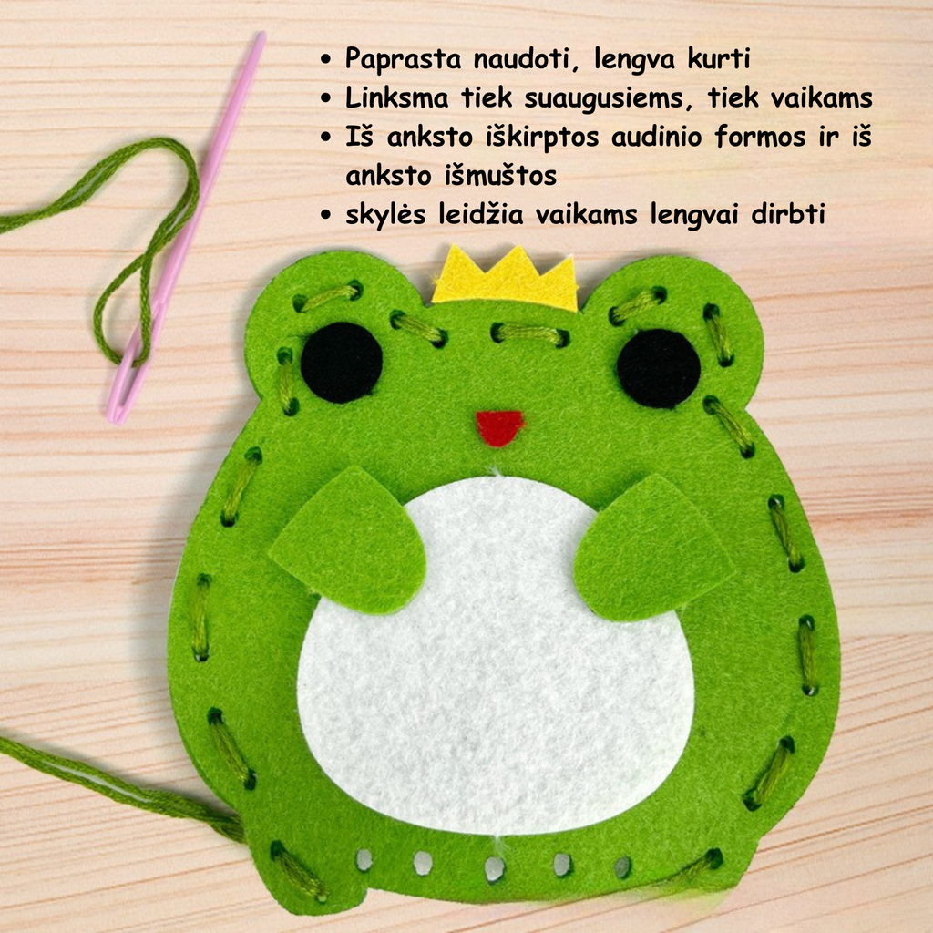 Lėlės Siuvimo „Pasidaryk Pats“ Žaislų Rinkinys