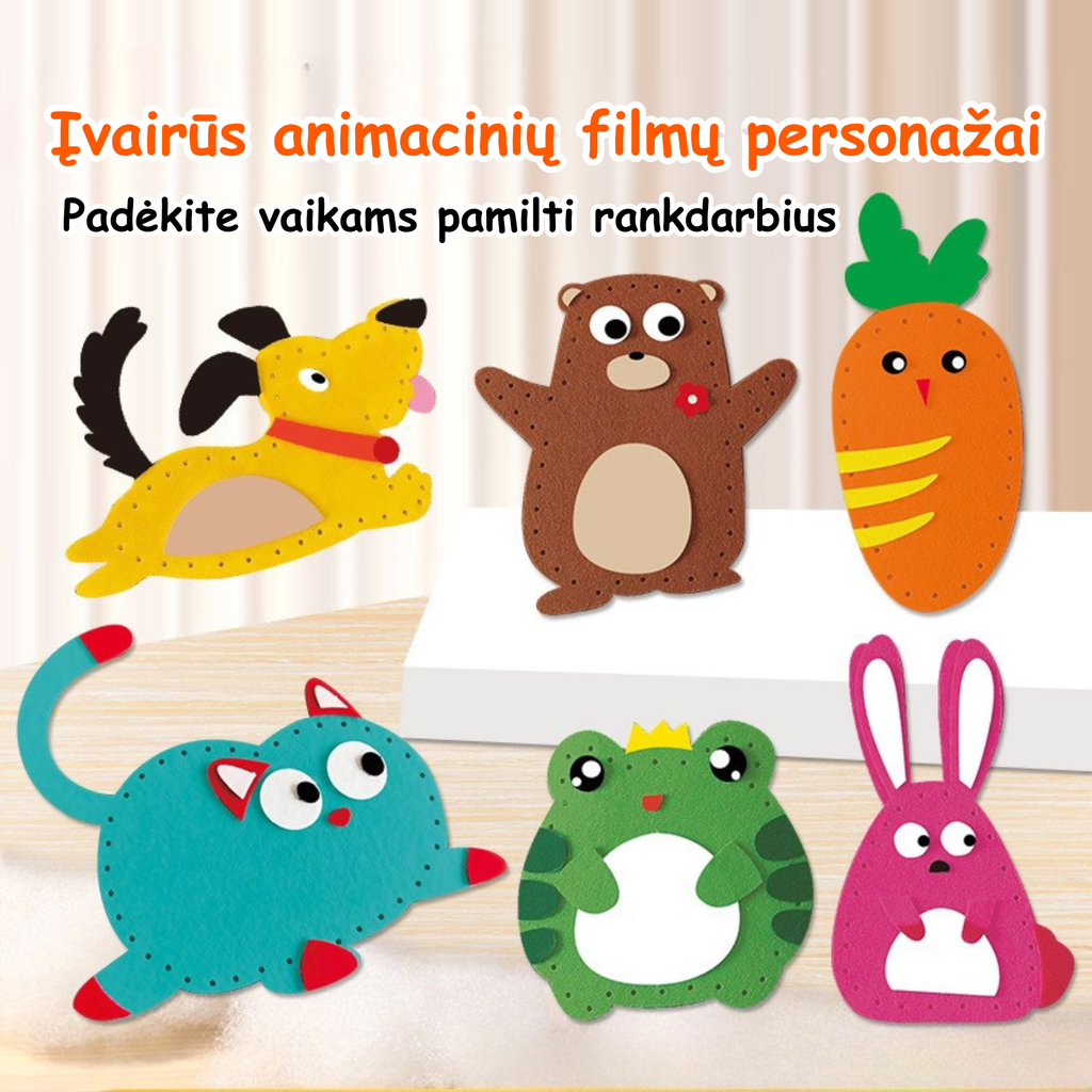 Lėlės Siuvimo „Pasidaryk Pats“ Žaislų Rinkinys